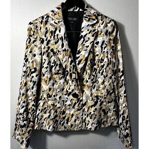 Black Label by Evan-Picone~Animal Print Blazer~Size 8 -Retails $80.‎